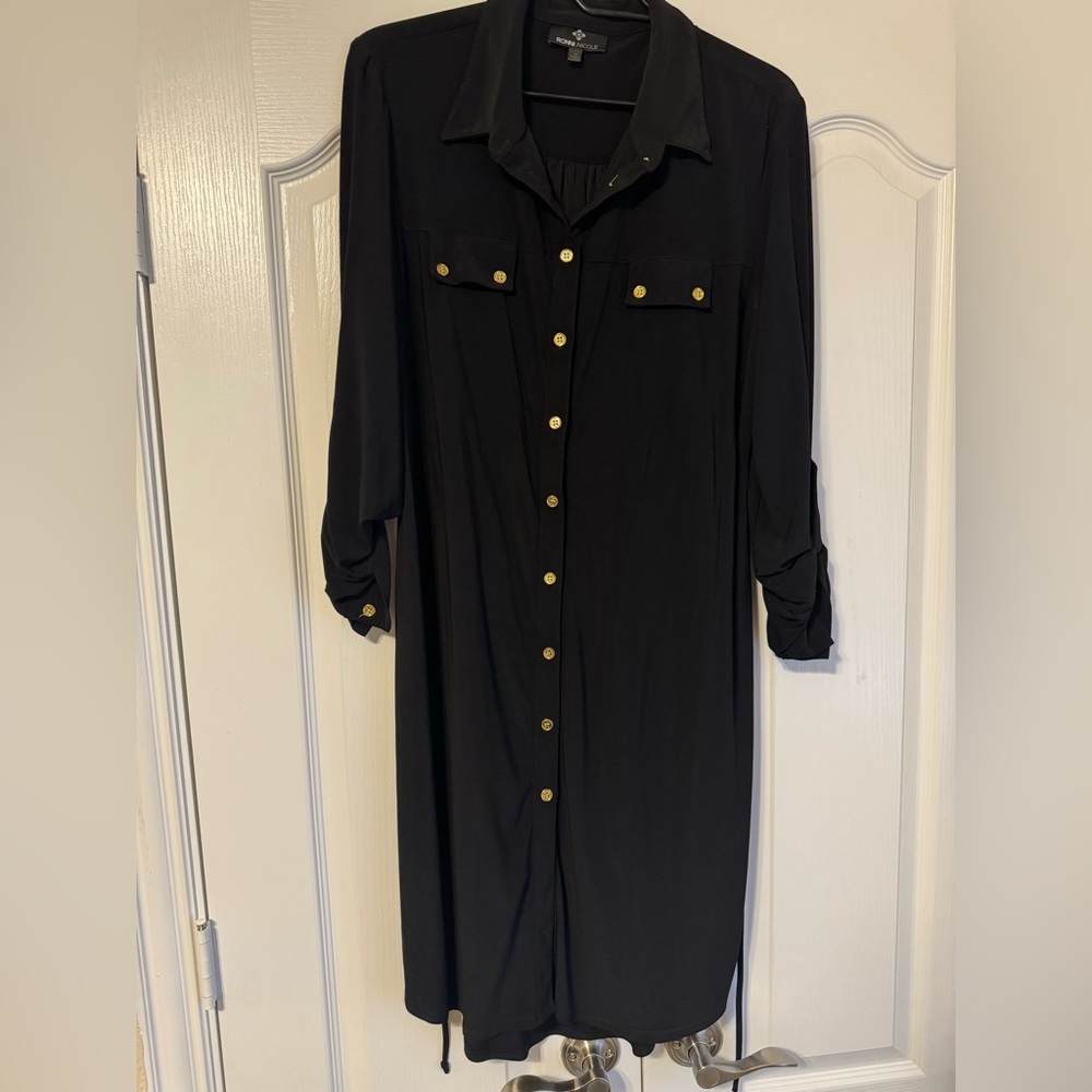 Black Button-Up dress